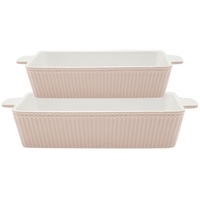 GREENGATE [W] Dishes Alice Rectangular Creamy Fudge Set of