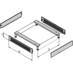 SCHROFF VARISTAR - Rack-Basis und Sockel (belüftet)