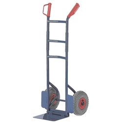 ROLLCART Klapp-Stapelkarre mit Luftbereifung blau, 51x120x49 cm
