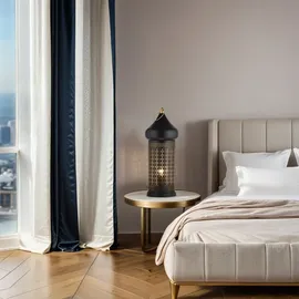 Marrakesch Orient & Mediterran Interior Tangis Schwarz