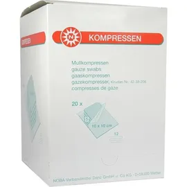 NOBAMED Mullkompressen 10 x 10 cm 100 Stück