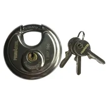 Primaster Rundschloss Edelstahl 68 mm inkl. 3 Schlüssel