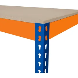 Monster Racking Werkbank Stahl/Spanplatte/Holzwerkstoff 90 cm x 45 cm x 90 cm orange