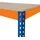 Monster Racking Werkbank Stahl/Spanplatte/Holzwerkstoff 90 cm x 45 cm x 90 cm orange