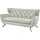 Candy 2,5-Sitzer 3C CANDY "Beatrice, extravagantes Megasofa, bequem, Küchensofa, Breite 200cm", grau (hellgrau), B:200cm H:94cm T:95cm, 88% Polyester, 12% Polyacryl, Sofas, mit Rückensteppung im Rautenmuster, in Samt Optik oder in Breitcord