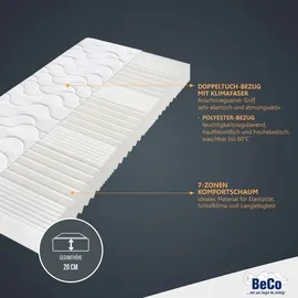 Beco Komfortschaummatratze Double Deluxe 100 x 200 cm H2