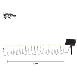 Best Season LED-Lichterkette Balls 2,7 m Weiß