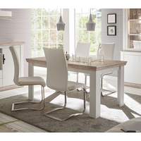 Esszimmertisch Küchentisch Tisch Florenz 160x90cm pinie weiß / oslo pinie