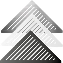 Duschablage V2A (gleichschenklig) Design-Line | schwarz matt