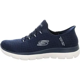 SKECHERS Summits Navy Mesh / Silver Trim 36