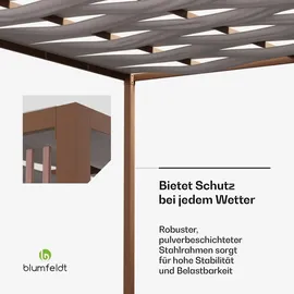 Blumfeldt Pavillon 3 x 3 m inkl. 4 Seitenteile Beige