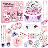 Get Trend Hello Kitty Sanrio Adventskalender 2025 mit Accessoires, Beauty Produkte, Weihnachtskalender Geschenke für Frauen & Teenager Mädchen (Rosa Hello Kitty)