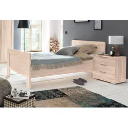 Bett WIMEX "Nadja", braun (struktureichefarben hell), L:207cm, Betten