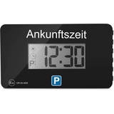 Parkwächter V1 automatische Parkscheibe gemäß der Straßenverkehrsordnung, Digitale Parkscheibe für das Auto, elektronische Parkuhr, schwarz, 105 x 60 x 13 mm