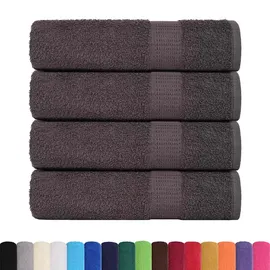 vidaXL Handtuchset 50 x 100 cm anthrazit 2 St.