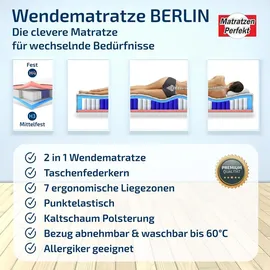 Matratzen Perfekt Berlin Plus 100 x 200 cm H3/H4