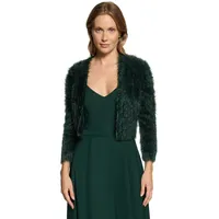 Vera Mont Strickjacke mit Struktur Grün M