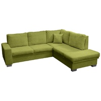 JVmoebel Ecksofa Ecksofa Sofa Designer Sofa Bettfunktion Bettkasten Schlafsofa Möbel, Mit Bettfunktion grün