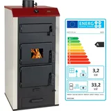 Wasserführender Kaminofen Holzofen Prity NS32 33.2 + 3.2 kw