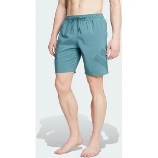 Adidas Herren Badeshorts Big Bars, 8 Zoll, PRETEA/AURIVY, L