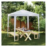 furnicato Partezelt 2 x 2 m Weiß