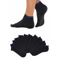H.I.S. H.I.S Sneakersocken Damen schwarz Gr.35-38