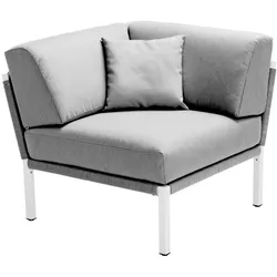Loungesystem Club Eckmodul - 301 - weiß standard 628 - graphite