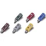 Kahlert Licht Stecker mit Querloch gelb