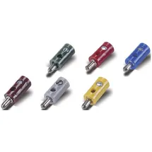 Kahlert Licht Stecker mit Querloch gelb