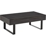 Homcom Couchtisch Dunkelgrau, Kunststoff, 60x40x110 cm, Wohnzimmer, Wohnzimmertische, Couchtische