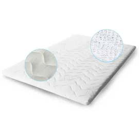 letti moderni Topper Gel Latex 160x200 cm Höhe 8 cm – 7 Zonen, orthopädisch, atmungsaktiv