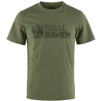 Fjällräven Lush Logo Kurzarm-t-shirt - Laurel Green - L