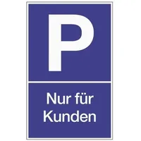 Gedore Parkplatzbeschilderung Parken f.Kunden L250xB400mm Ku.blau/weiß