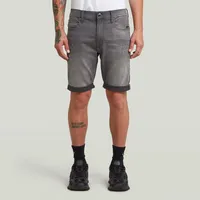 G-Star 3301 Slim 1/2 Kurze Jeans Light Aged Destroy 30