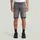 G-Star 3301 Slim 1/2 Kurze Jeans Light Aged Destroy 30