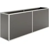 KGT Aluminium Hochbeet 210 205 x 45 x 77 cm Silber