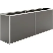 KGT Aluminium Hochbeet 210 205 x 45 x 77 cm Silber