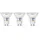 Nedis LED-Spot LBGU10P163P3 4,5 W GU10 warmweiß 3 St.