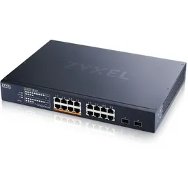 ZyXEL 16-Port 2.5 Multi-Gig-Switch | Cloud/Smart Managed | PoE++ @ 180W | 8 x PoE++ (60W) | 2 x 10G SFP+ | Rackmontage [XMG1915-18EP]