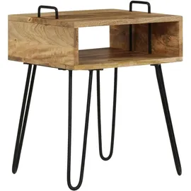 vidaXL Nachtschrank Massivholz Mango 40 x 34 x 47 cm Braun