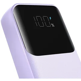 Joyroom Powerbank Geräumig 30W 10000mAh / Kabelbeleuchtung und Usb-C Lila