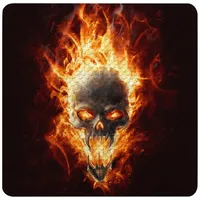 Sanilo Badematte Totenkopf in Flammen