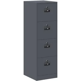 vidaXL Aktenschrank 44 x 50 x 106,5 cm Anthrazit