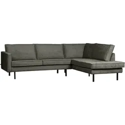 Ecksofa Rodeo aus Struktursamt Rechts, Frost
