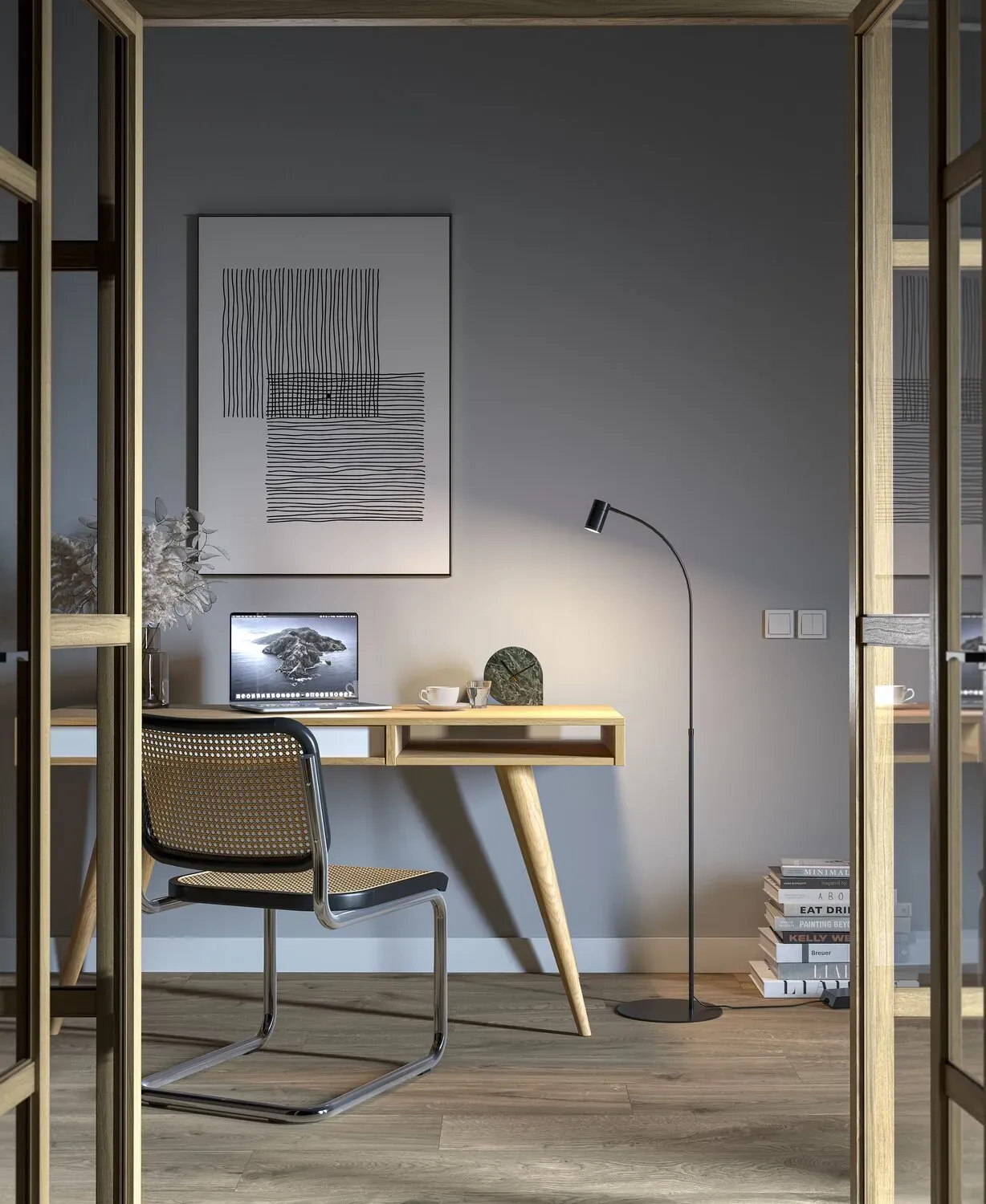 Luxsi Floor Reading Black