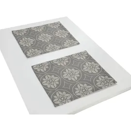 ADAM Audio Platzset "Romantic Puligny Light" Gr. 1, grau (dunkelgrau), B:30cm L:40cm, Obermaterial: 100% Baumwolle, Platzsets