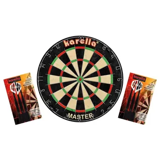 KARELLA Dartboard Master SET bunt Einheitsgröße