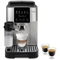 DeLonghi ECAM 220.80.SB Magnifica Start, Intuitives Touch-Bedienfeld, 5 Getränke