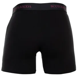 Scotch & Soda Boxershorts Solid Cotton Stretch schwarz S 3er Pack