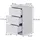 Vicco Nachtschrank Fino 37,6 x 61,8 x 35 cm Weiß
